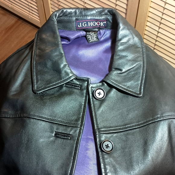 j.g. hook Jackets & Blazers - J.G. Hook Genuine Leather jacket Size Medium